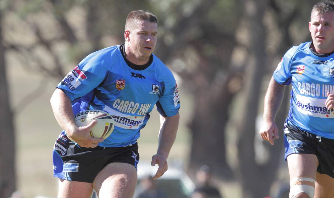 LEADING THE CHARGE: Anthony Redfern returned for Cargo in their big win over Molong on Sunday. Photo: RS WILLIAMS