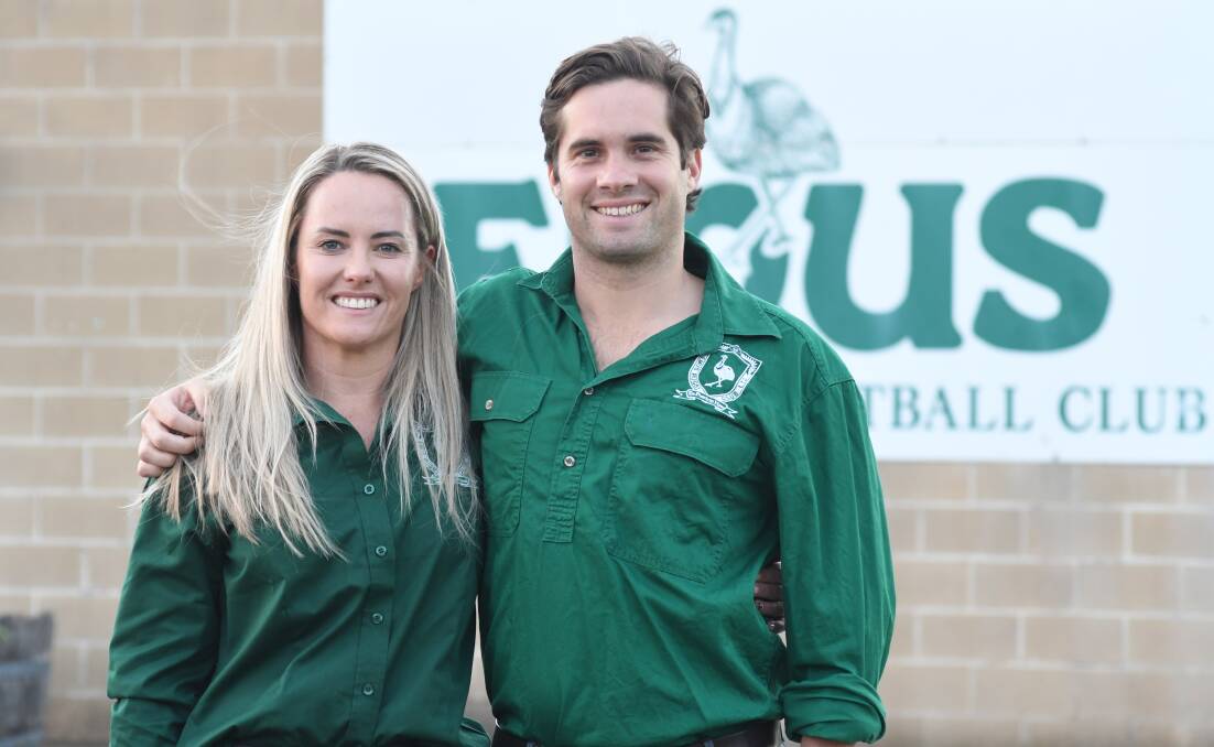 HELP: Kate Trudgett and Archie Weston are Emus' first appointed mental health first aid officers having completed the training ahead of the 2022 season. Photo: JUDE KEOGH