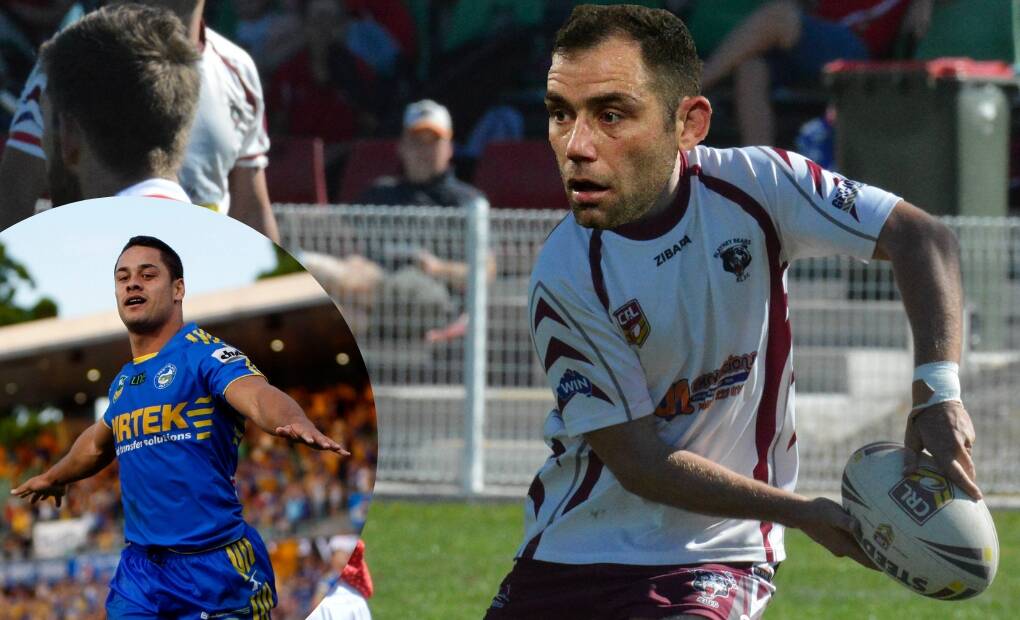 HEADING WEST ... MAYBE: Cameron Smith in a Bears jumper and, insert, Jarryd Hayne. 