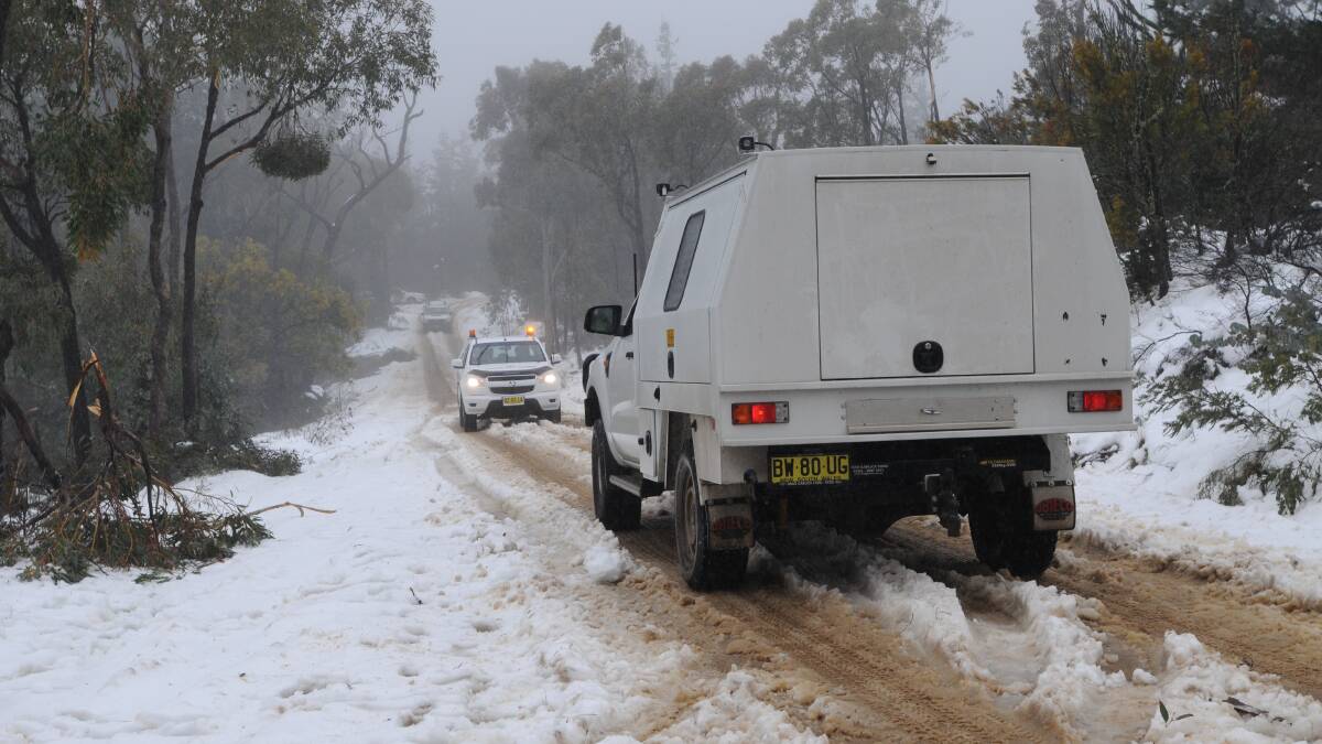 IT'S TOO DANGEROUS: Steve Smith says allowing inexperienced drives access to the top of Mount Canobolas during snowy days would prove problematic. Photo: STEVE GOSCH