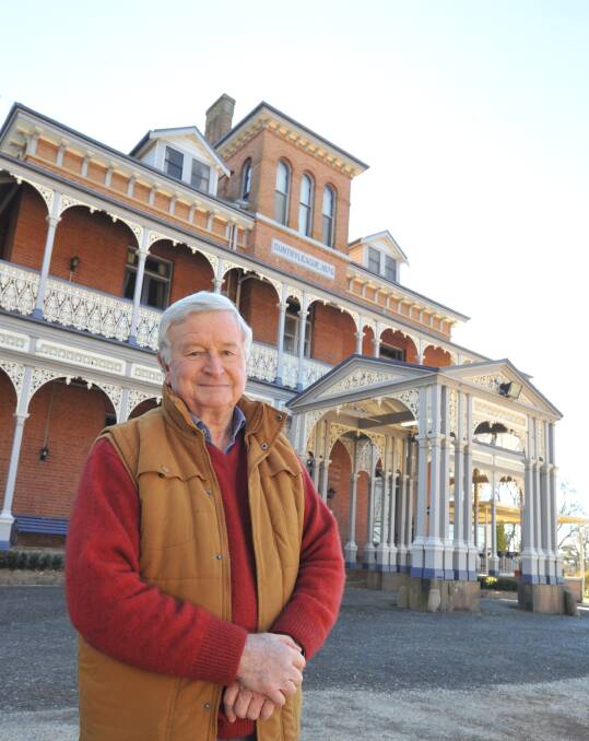 LIVING HISTORY: Robert Bruce, the great-grandson of Duntryleague founder James Dalton, is keen to see the mansion restored. Photo: JUDE KEOGH 0802jkduntry2