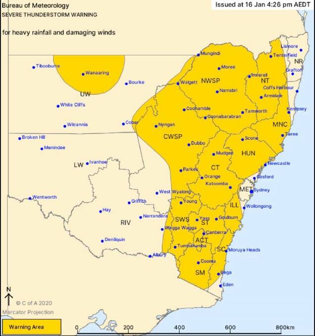 WARNING: A storm warning for Thursday evening indicates more rain is on the way for parts of the state, including Orange. 