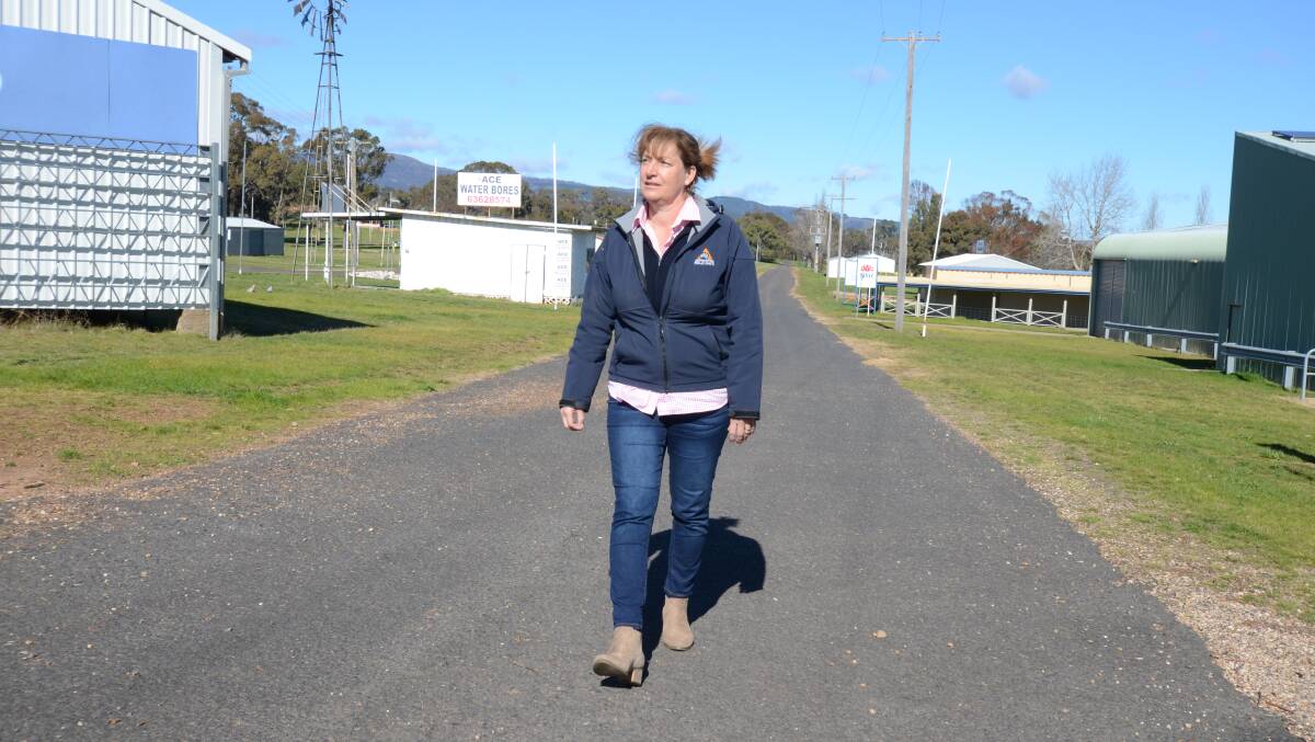 NOT THIS YEAR: ANFD manager Jayne West at the event's Borenore site. The 2020 field days have been cancelled. Photo: JUDE KEOGH