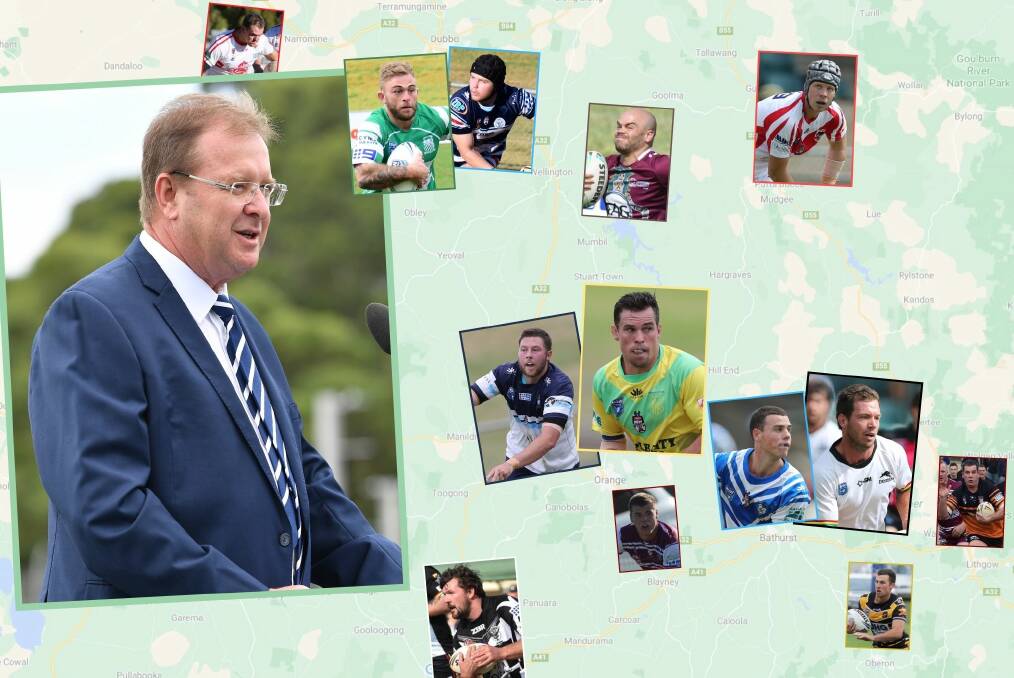 HELP: NSWRL chief executive David Trodden (main) says the game can offer help to battling clubs in Group 10. 