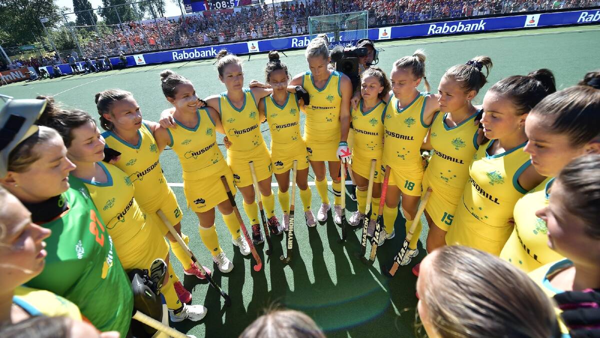 TOKYO BOUND: Edwina Bone and the Hockeyroos have booked their ticket to the Tokoy 2020 Olympic Games. Photo: HOCKEY AUSTRALIA