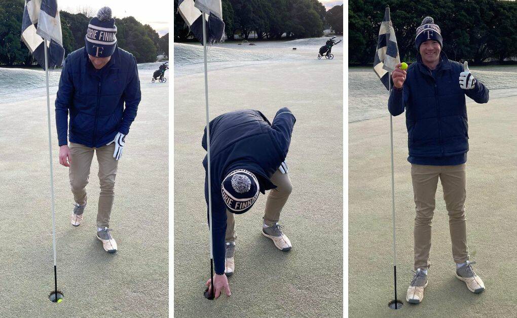 ACED IT: Golfing rookie, Mark Buttenshaw has officially joined the hole-in-one club, after hitting a rare ace at Orange's Duntryleague Golf Club in Saturday's competition. Photo: CONTRIBUTED