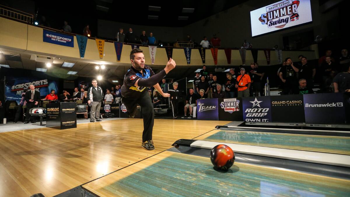 Jason Belmonte on the lanes in the United Stated of America. Photo: PBA