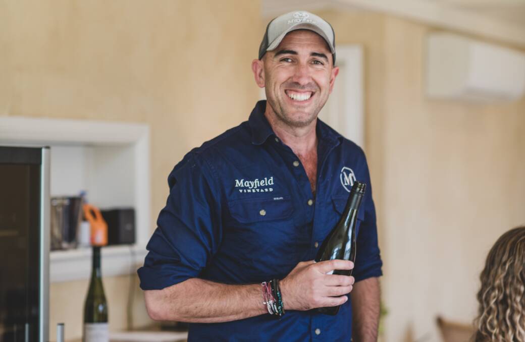 Mayfield Vineyard viticulturist Charles Simons. Picture supplied