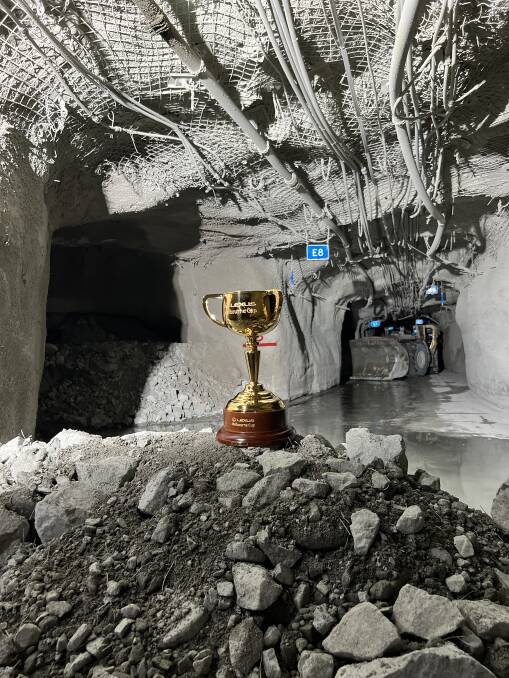 The Melbourne Cup at Cadia Gold Mine. Picture by Newcrest