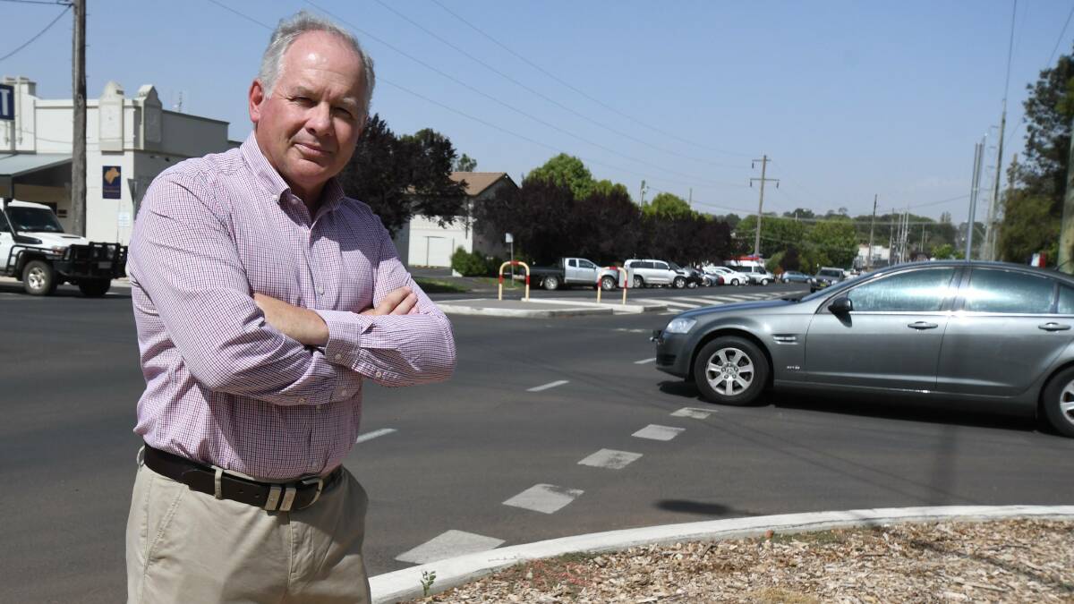 CONCERNED: Council infrastructure committee chairman and councillor Jeff Whitton wants the intersection of March Street and Lords Place reviewed. Photo: JUDE KEOGH
