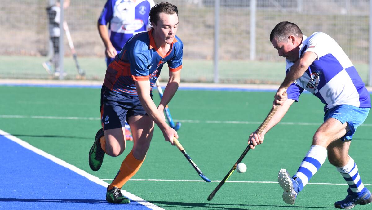 FUTURE: Bailey Ferguson in action for Orange Wanderers during the last men's PLH race in 2019. Photo: JUDE KEOGH
