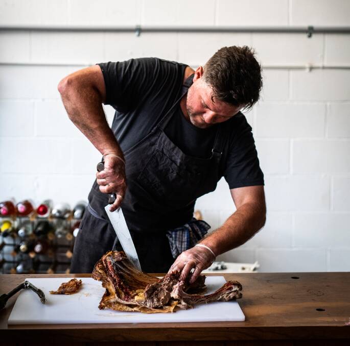 DIVING IN: Chef Richard Learmonth says the Orange region is so rich in what it offers food-wise for diners and those who work here alike. Photo: JUDE KEOGH