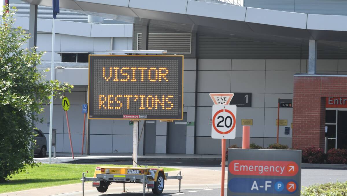 There's still some visitor restrictions at the Orange Hosptial. Photo: CARLA FREEDMAN