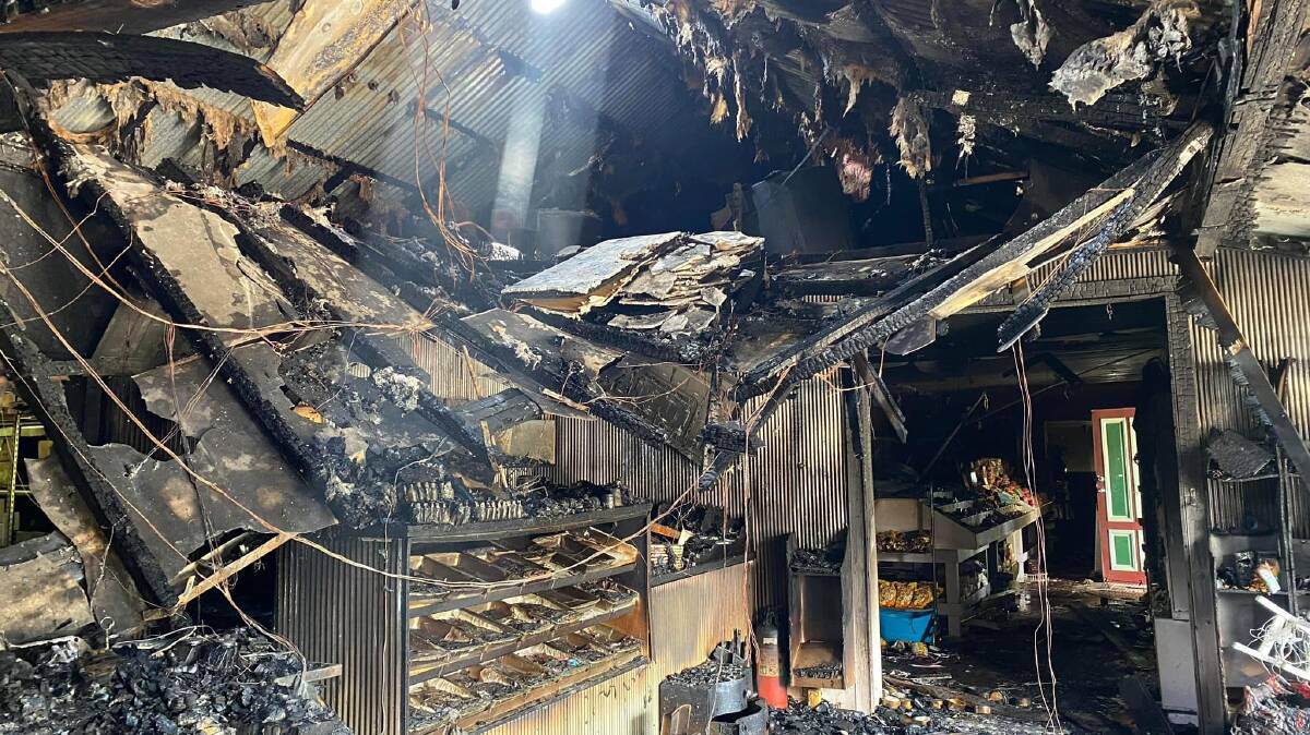 DEVASTATED: Fire has gutted the popular Lolly Bug shop on the Great Western Highway. Photo: THE LOLLY BUG FACEBOOK PAGE