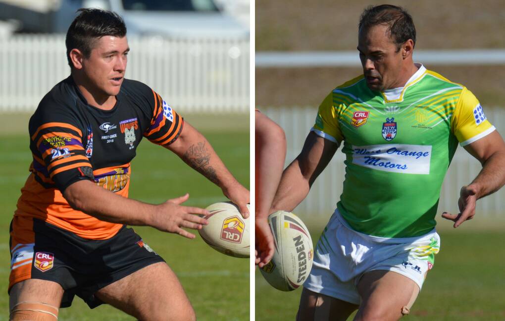 OLD FOES: Corey Willmott and Mick Sullivan will go toe-to-toe for the final time when Workies hosts CYMS on Saturday. Photos: MATT FINDLAY