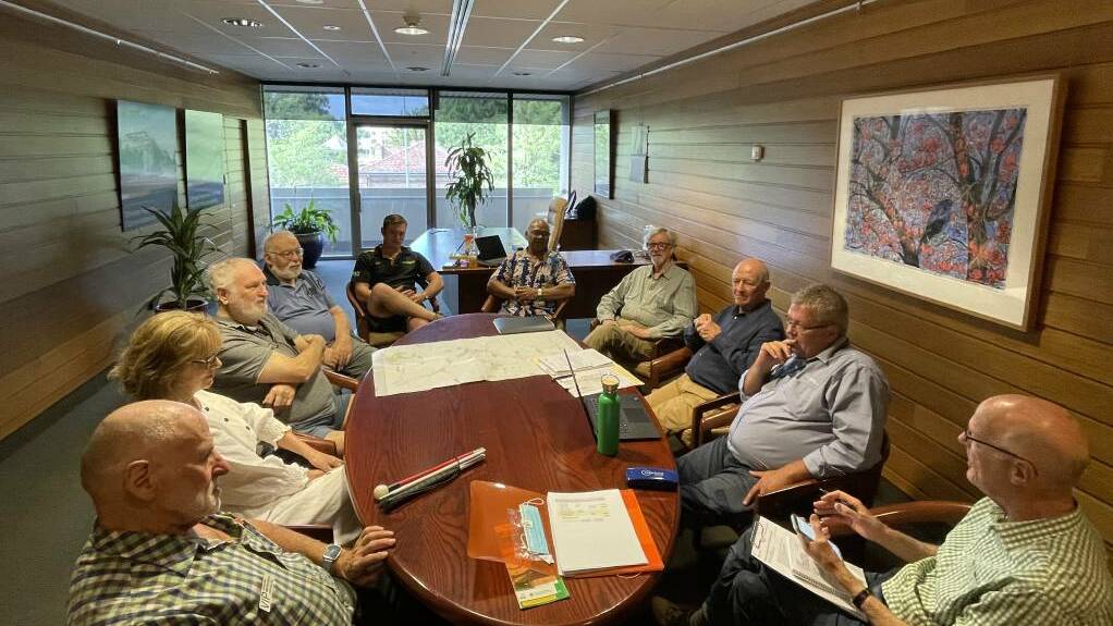 Orange Rail Action Group meets with Orange City Council councillors and staff to discuss the state oif rail services in February, 2023. Picture supplied
