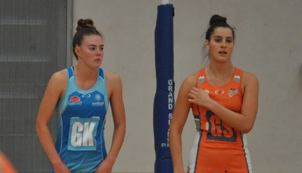 MARKING UP: NSW under 17s and Orange star Alex Emerson marking up on HeartKids Cup division one MVP Ange Frketic.
