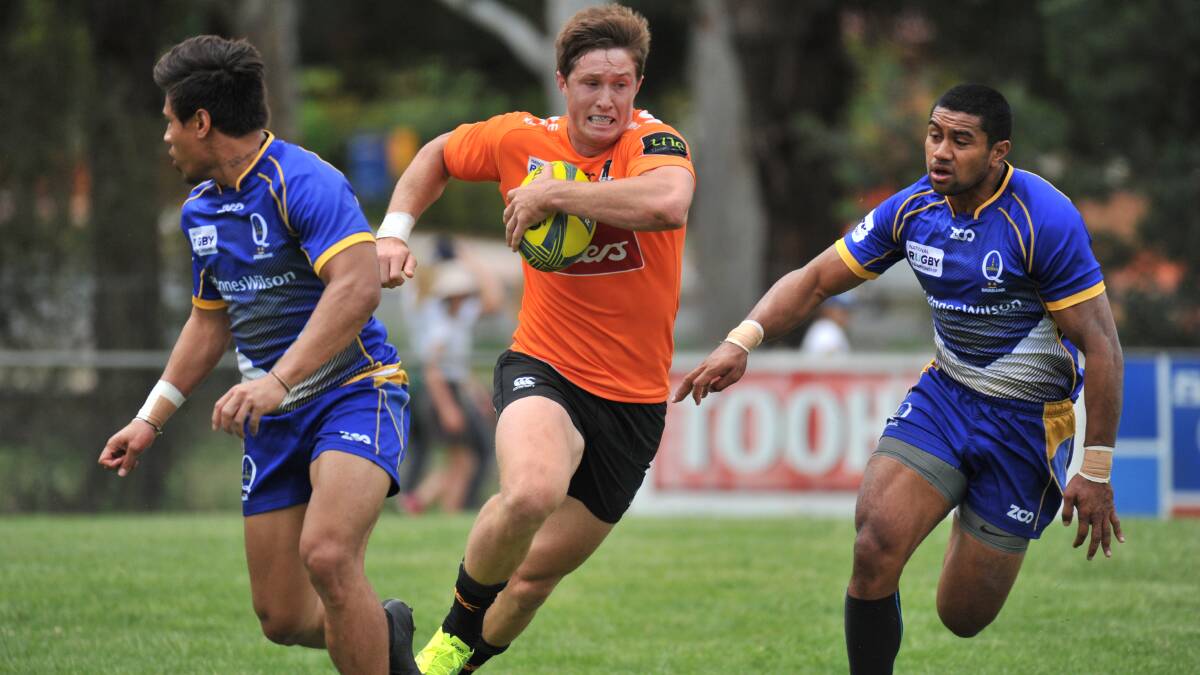 RISING UP: NSW Country Eagles gun Alex Newsome in action during his side's run at Endeavour Oval last season. 