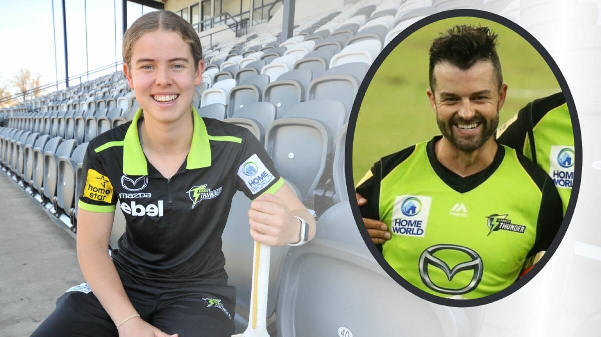 BIG CALL: Callum Ferguson (inset) says Phoebe Litchfield is destined to play for Australia. Main photo: JUDE KEOGH