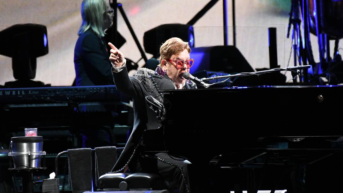 A YEAR ON: Rock legend Sir Elton John played at Carrington Park a year ago on January 22. Photo: CHRIS SEABROOK
