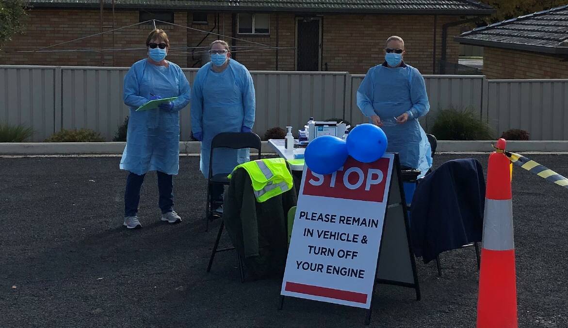 DRIVE THROUGH TESTING: Western NSW Local Health District is taking a drive through testing clinic across the region, with Molong the next stop on Thursday. Photo: CONTRIBUTED