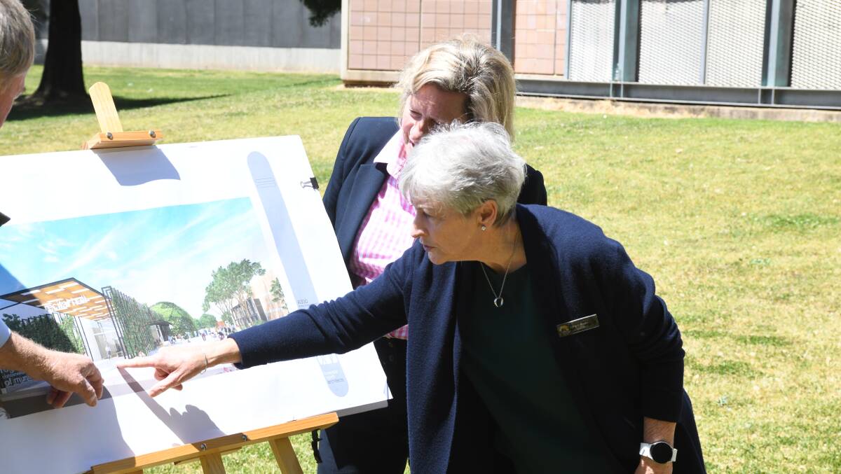 Chair of the ORC Management Committee, Pam Ryan looks at the new design. Picture by Carla Freedman
