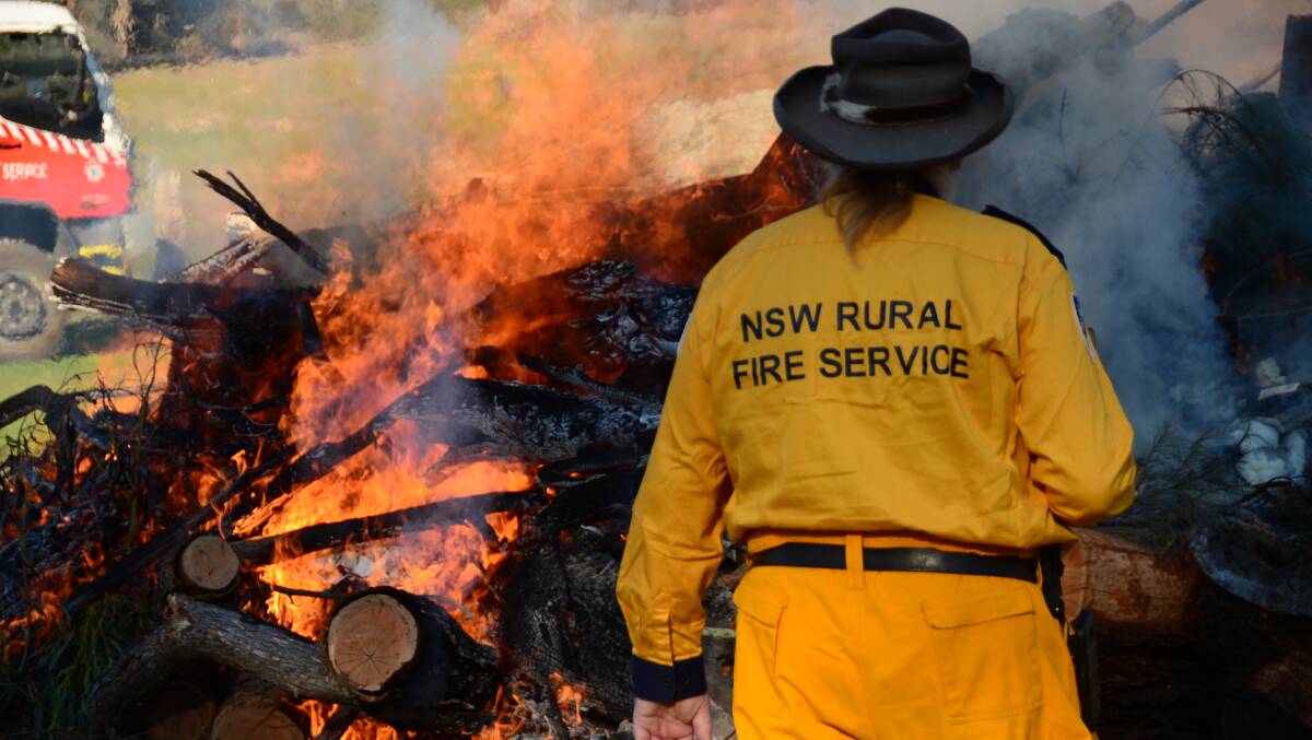 A Rural Fire Service volunteer. File picture