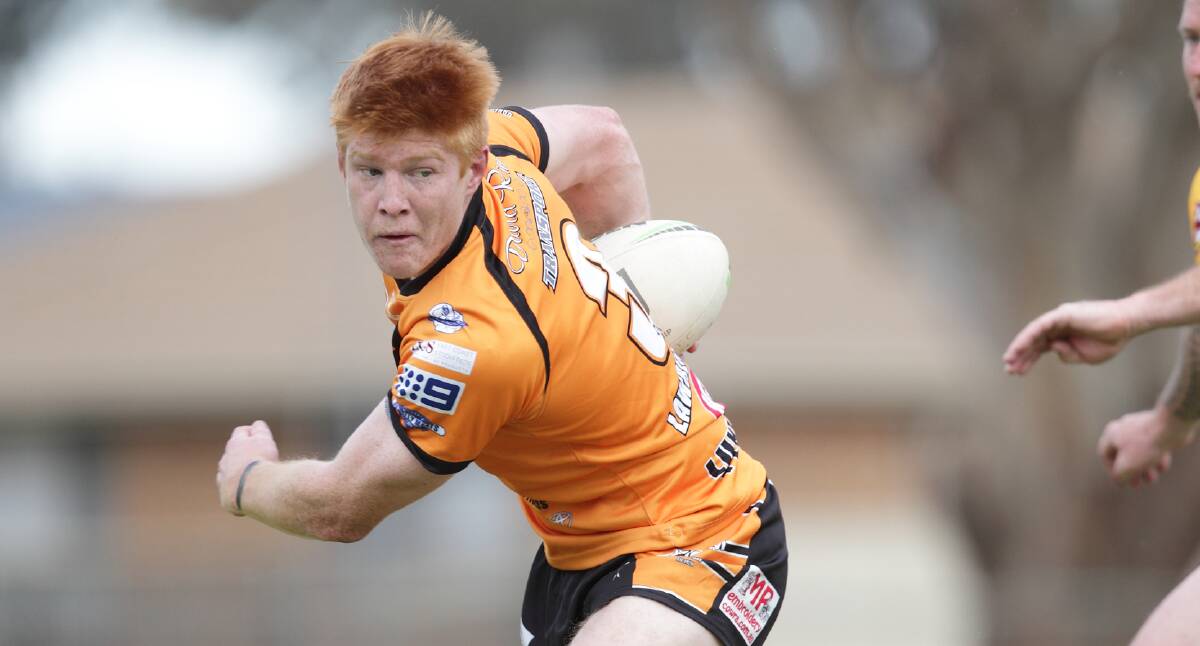 HUGHES IS BACK: Regan Hughes will again play for Canowindra, with the red-headed tearaway agreeing to play for the Woodbridge Cup club in 2020. Photo: RS WILLIAMS