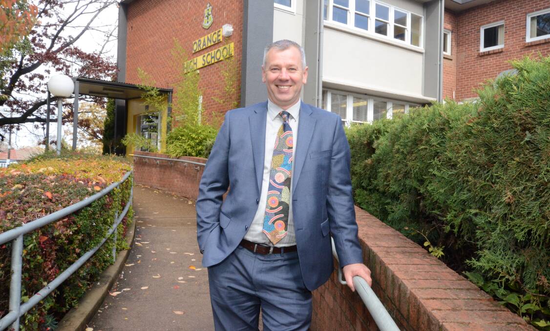 BACK TO SCHOOL: Orange High School principal Chad Bliss will welcome year 12 students back on Monday. Photo: JUDE KEOGH