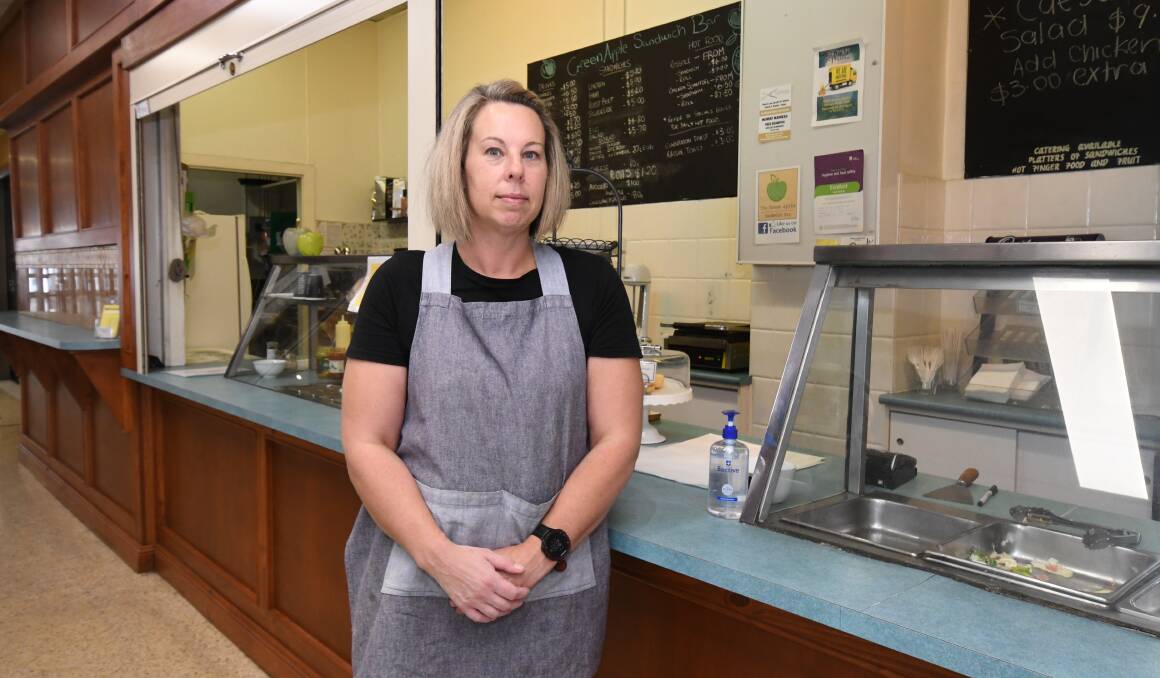 COSTLY: The Green Apple Sandwich Bar owner Kristine Maclean could not recoup losses from break and enter. Photo: JUDE KEOGH