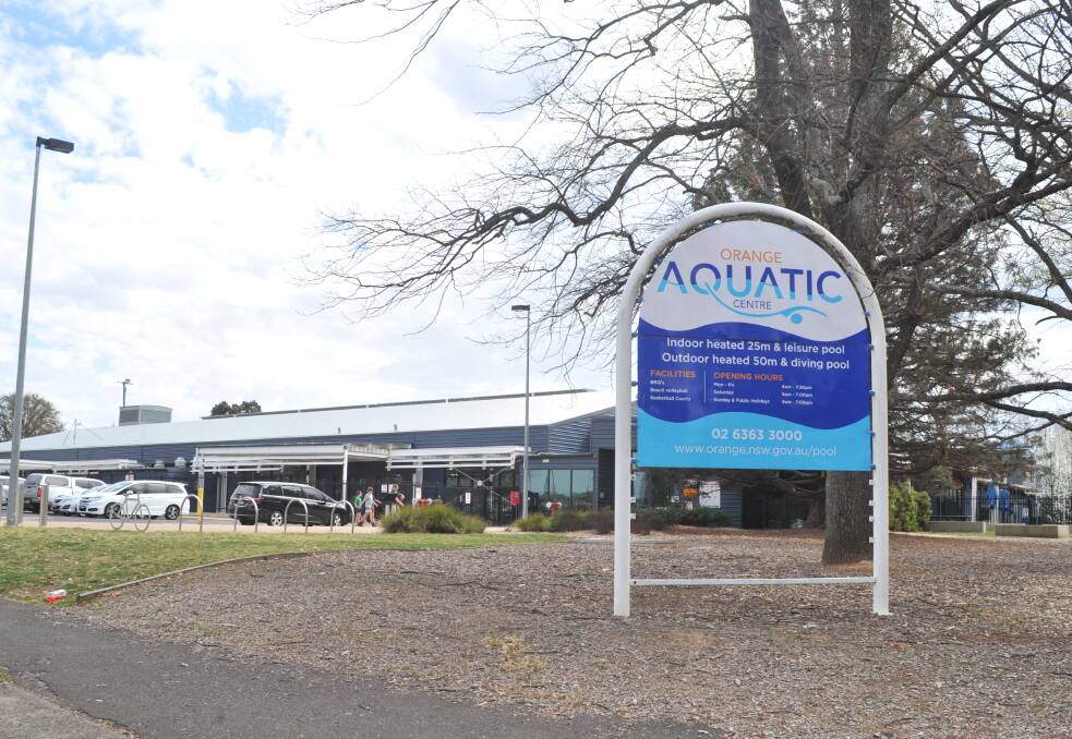 CLOSED: All facilities at Orange Aquatic Centre are to close as of 6pm Tuesday due to the response to the coronavirus. FILE PHOTO