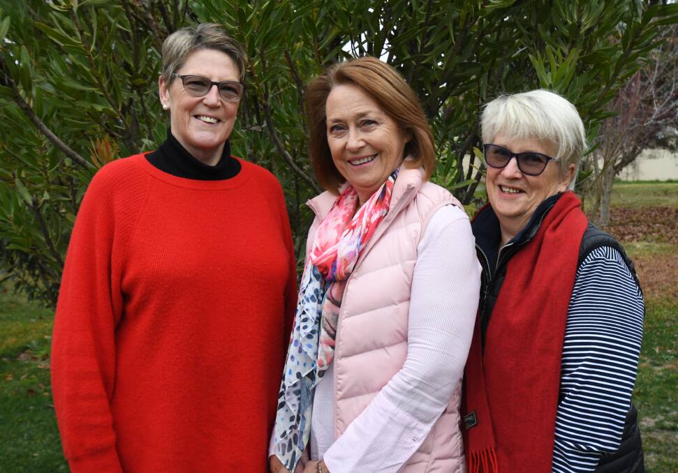 NETWORK GROUP: Cheryl Pope, Geraldine Colless and Mary Brell have encouraged men and women to join them for a Central West Women's Forum that will coincide with International Women's Day. Photo: CARLA FREEDMAN