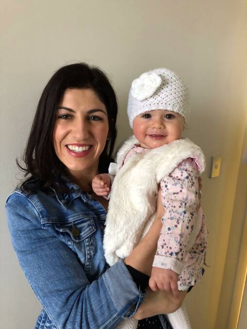 IN MEMORY: A fundraising Mother's Day brunch will be held in honour of Steph Sandford, pictured with her daughter Eiva as a baby, in happier times. Photo: SUPPLIED