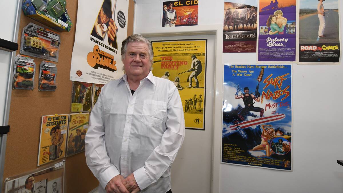 OPEN: REEL Memories owner Mal MacDonald has opened his shop in Centrepoint Arcade. Photo: JUDE KEOGH