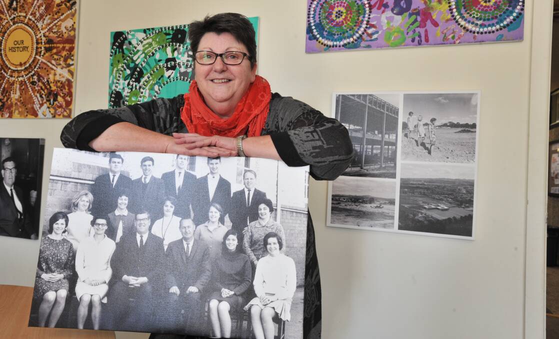 FOND MEMORIES: Narelle Gordon, nee Hadfield, was one of the first students to attend Canobolas Rural Technology High School and along with having fond memories, it inspired her teaching career. Photo: JUDE KEOGH