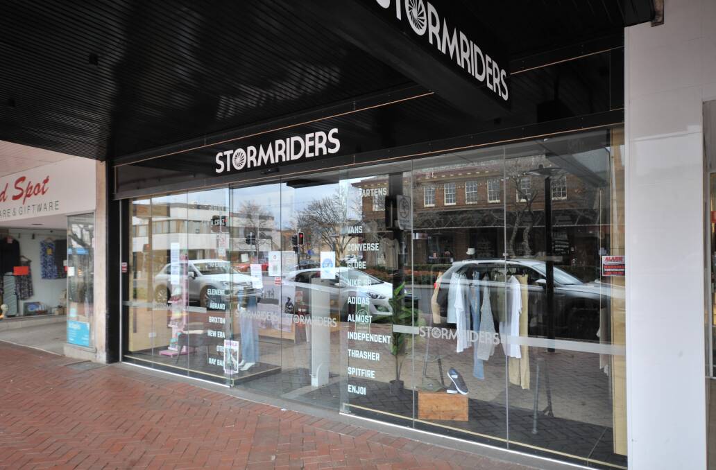 WAITING TO OPEN: Stormriders is running a call and collect service from its new shop in Summer Street. 