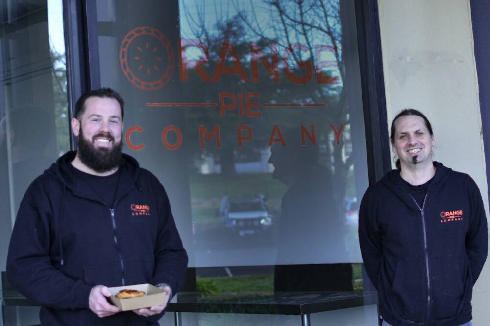 OPENING PLANS: Orange Pie Company owners Ben Coster and Mitchell Brown are moving into a new premises. Photo: SUPPLIED