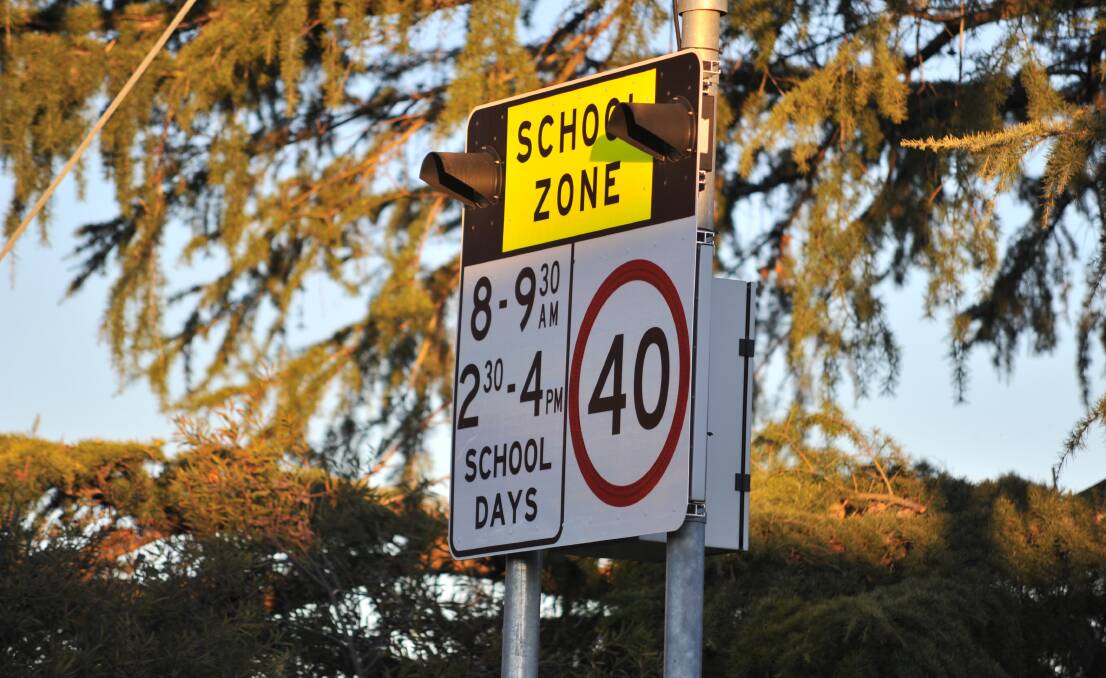Police are warning drivers to slow down in school zones. FILE PHOTO