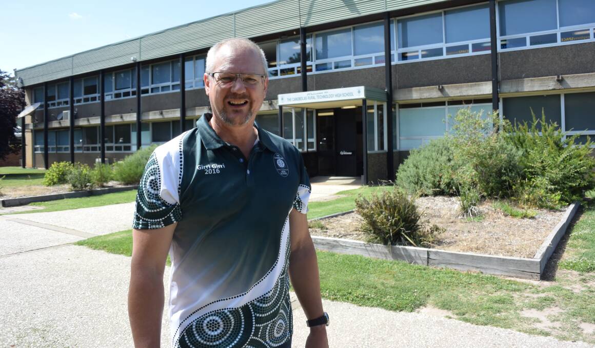SCHOOLS OUT: After 34 years working at Canobolas Rural Technology High School deputy prinicpal Stuart Riles is looking forward to tasting retirement.