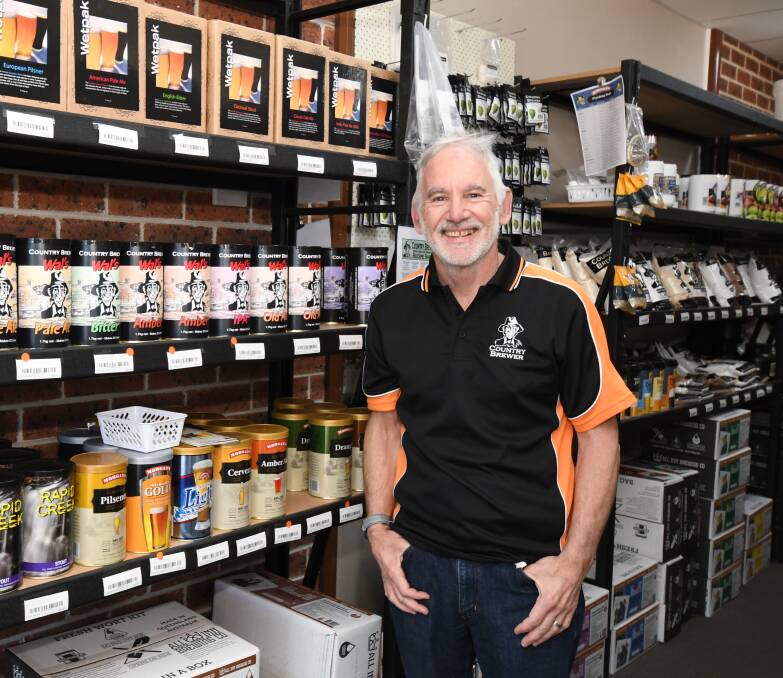 BREWING BUSINESS: Country Brewer Orange has a new owner Darrell Mogford, he is a keen home brewer who took over the running of the business a month ago. Photo: JUDE KEOGH
