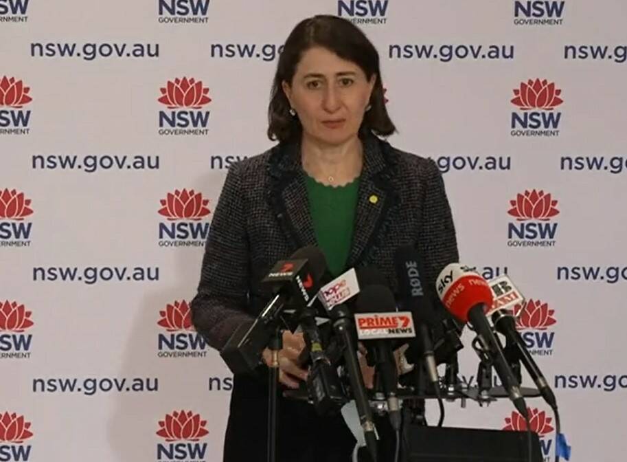 HEALTH ANNOUNCEMENT: NSW Premier Gladys Berejiklian announced the state's latest COVID figures on Thursday. 