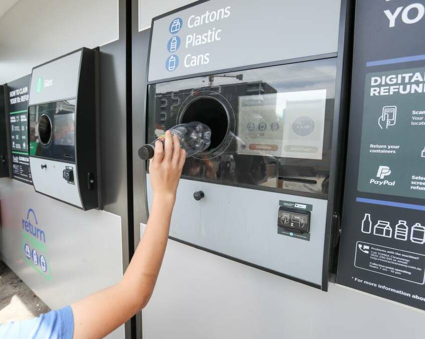 CLOSED FOR MAINTENANCE: The Return and Earn reverse vending machine at the North Orange Shopping Centre is closed on Friday. FILE PHOTO
