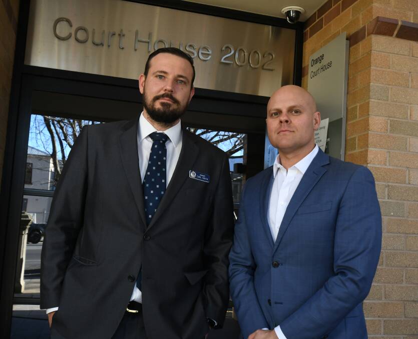 NEW PROSECUTOR: Central Western Police District head of court Sergeant Carl Smith has joined Senior Constable Beau Riley at Orange Local Court. Photo: JUDE KEOGH