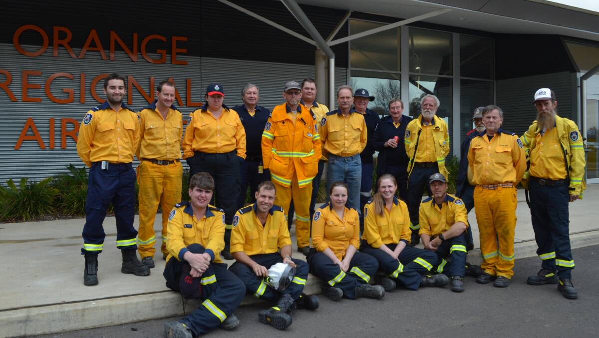 STRIKE TEAM: Eighteen Rural Fire Service volunteer fighters from across the Central West, including from the Canobolas Zone, have gone to help fight bushfires near Casino in north-west NSW. Photo: TANYA MARSCHKE 0825tmfire 