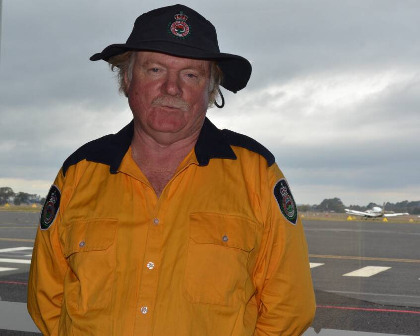 DEDICATED: Rural Fire Service Cargo brigade firefighter Hugh Scott was part of a strike team that flew to northern NSW on Saturday to help fight fires near Casino.  
