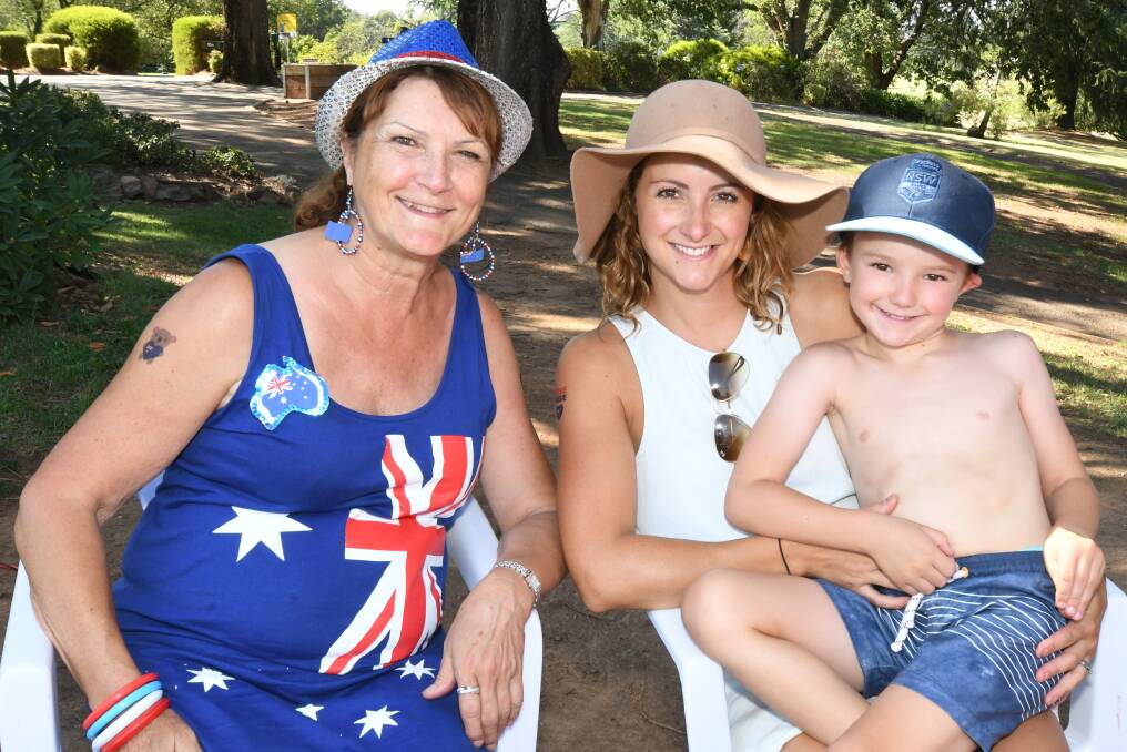 Orange residents came together on Saturday to mark Australia Day at Cook Park, The Green House of Orange, Philip Shaw Wines and Duntryleague. Photos: CARLA FREEDMAN