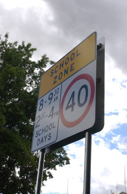 SLOW DOWN School speed zones return this week. FILE PHOTO