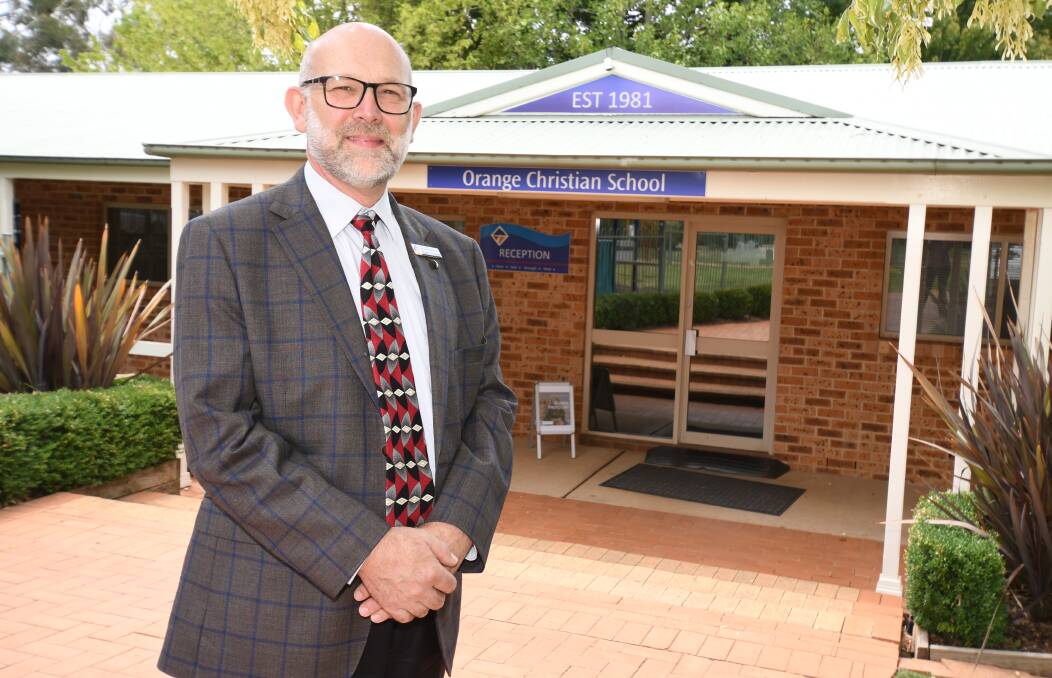 NEW LEADER: Ken Greenwood is settling into his role as the new principal at Orange Christian School. Photo: JUDE KEOGH
