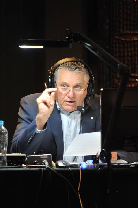 CENSORSHIP CLAIM: Ray Hadley on air during a visit to Orange last year. Photo: JUDE KEOGH