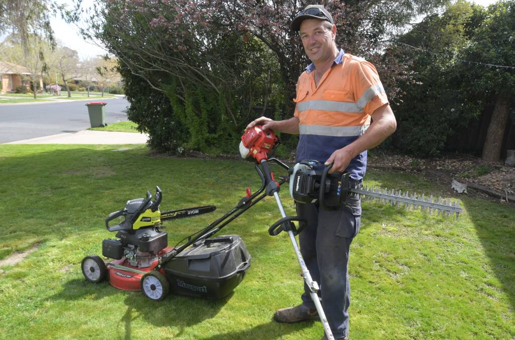 HELPFUL: Stuart Bradford is providing a range of services through Helping Hand Home Maintenance. Photo: JUDE KEOGH